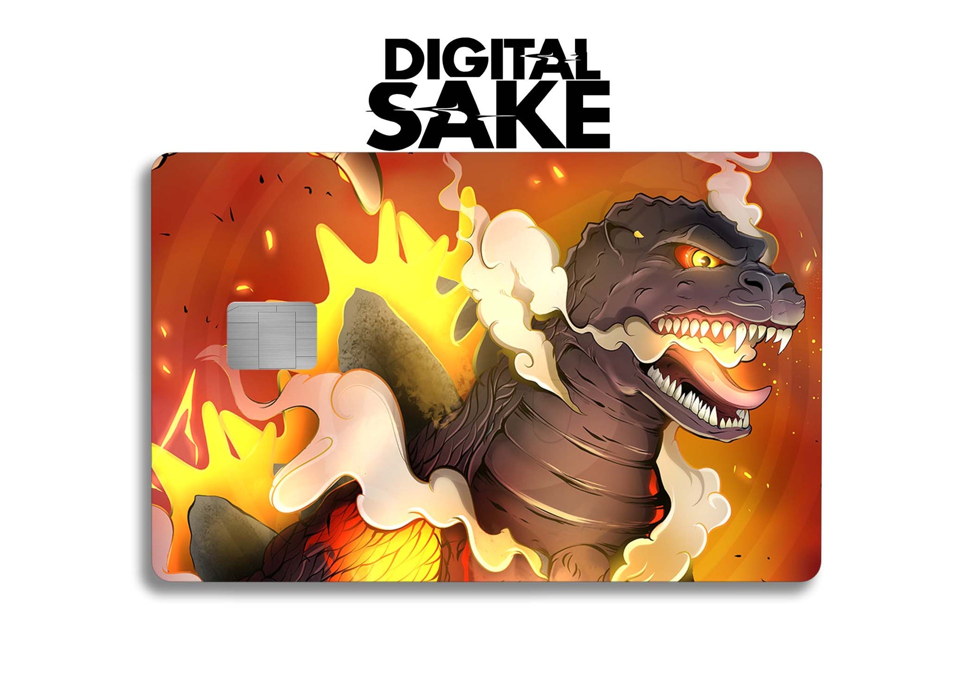 Burning Gojira Credit Card Skin